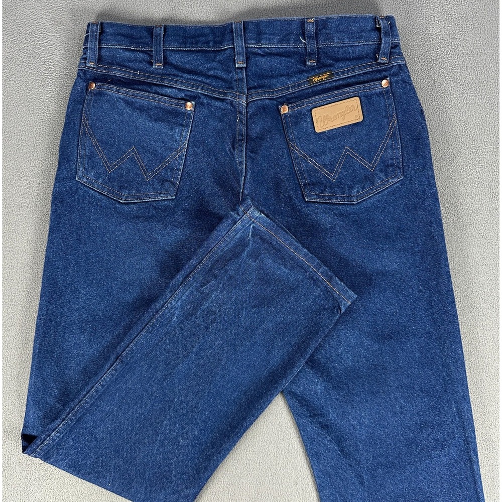 Wrangler Jeans Mens 34x32 Blue 13MWZ Cowboy Cut Original Western Rodeo Denim